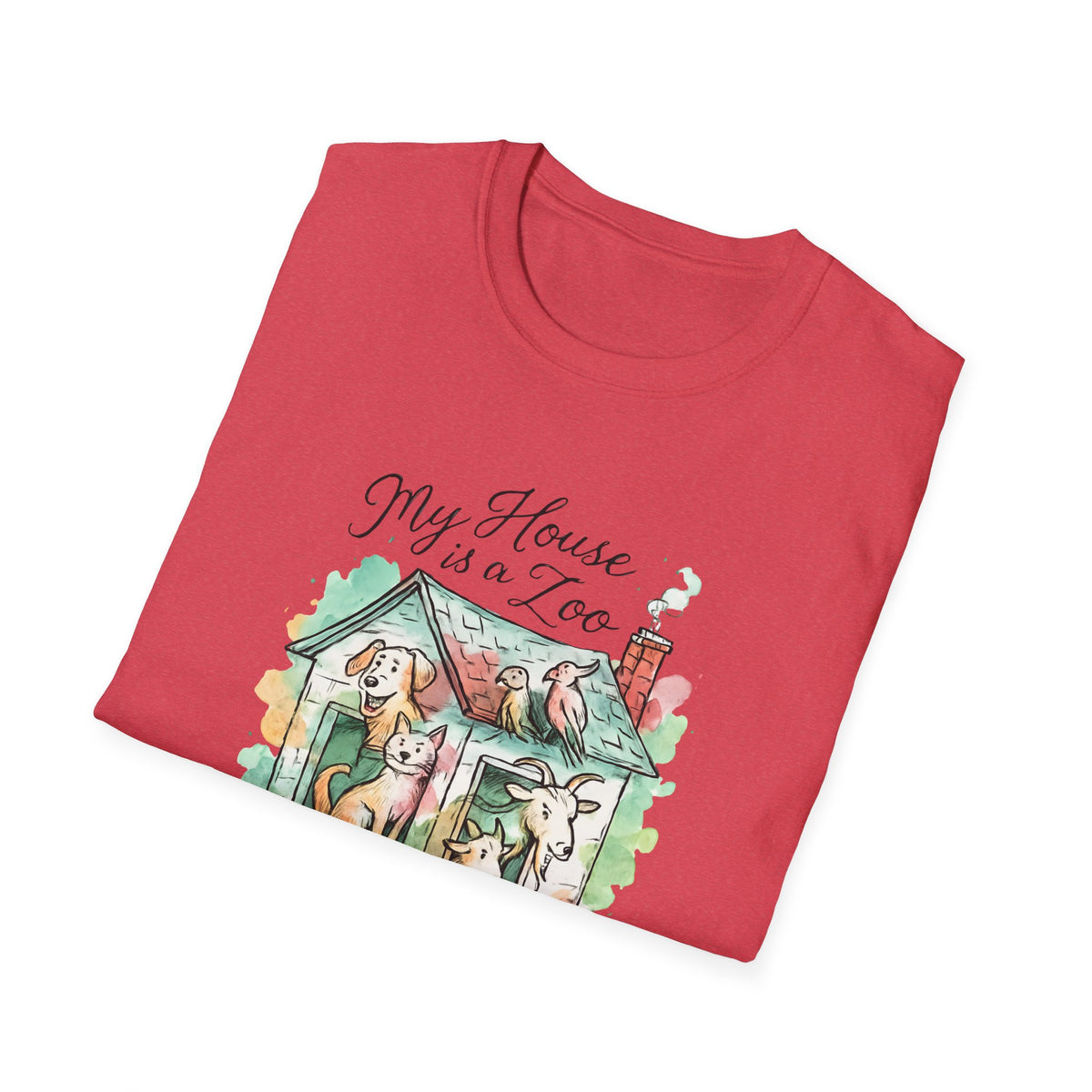 House Full of Animals T-Shirt – Funny Pet Lover Gift for Dog & Cat Owners