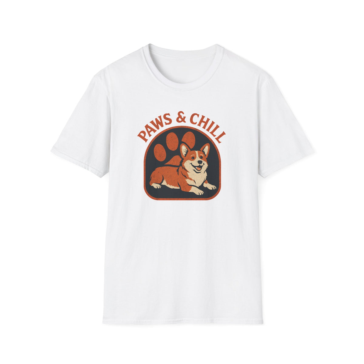 Corgi Paw Print T-Shirt – Cute Gift for Corgi Moms & Dog Lovers