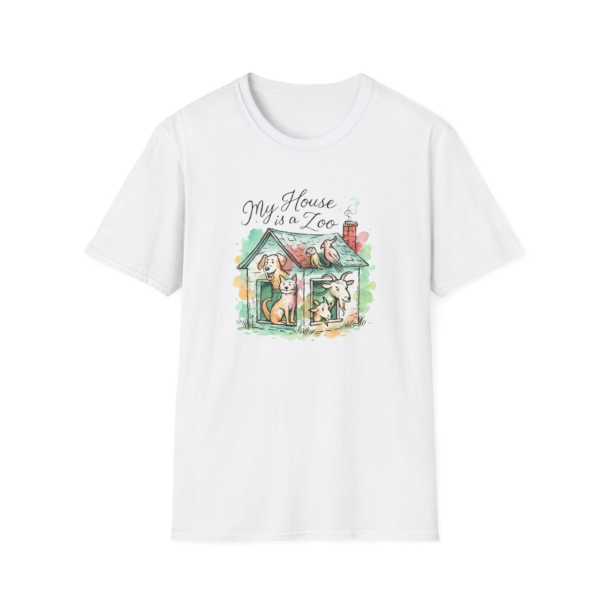 House Full of Animals T-Shirt – Funny Pet Lover Gift for Dog & Cat Owners
