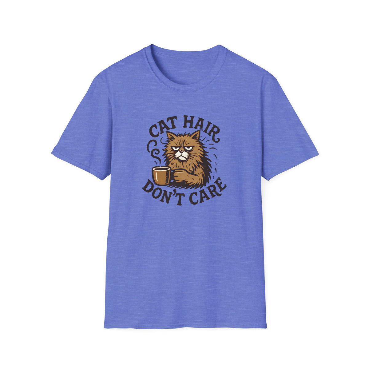 Cat Hair Don’t Care T-Shirt – Funny Cat Mom Tee
