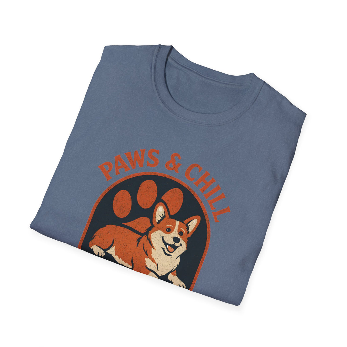 Corgi Paw Print T-Shirt – Cute Gift for Corgi Moms & Dog Lovers