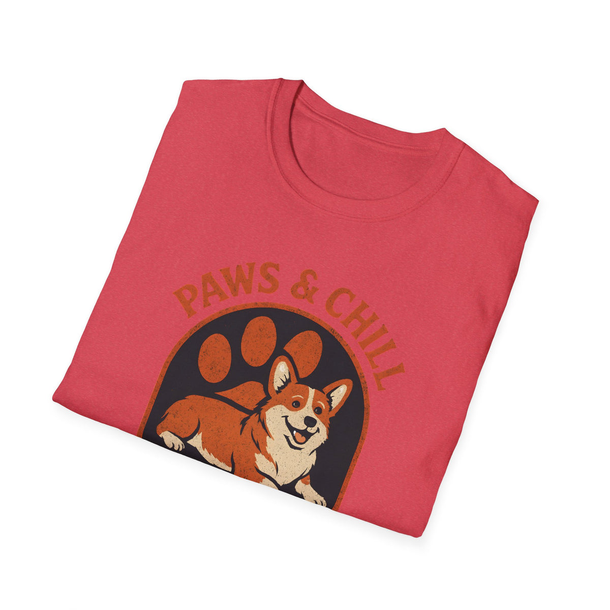 Corgi Paw Print T-Shirt – Cute Gift for Corgi Moms & Dog Lovers