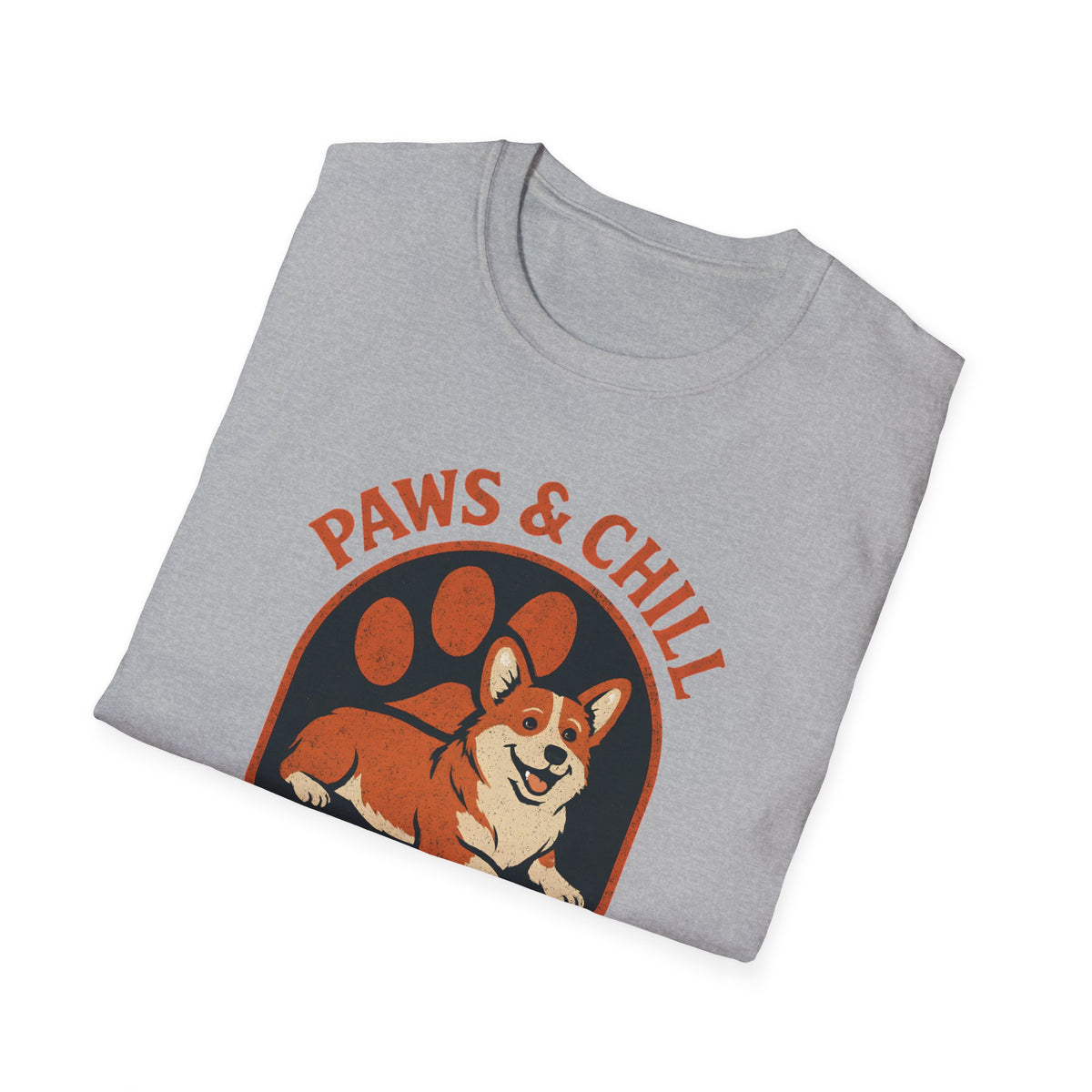 Corgi Paw Print T-Shirt – Cute Gift for Corgi Moms & Dog Lovers