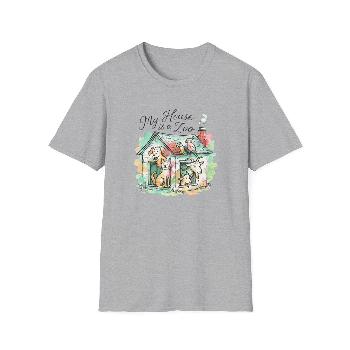 House Full of Animals T-Shirt – Funny Pet Lover Gift for Dog & Cat Owners