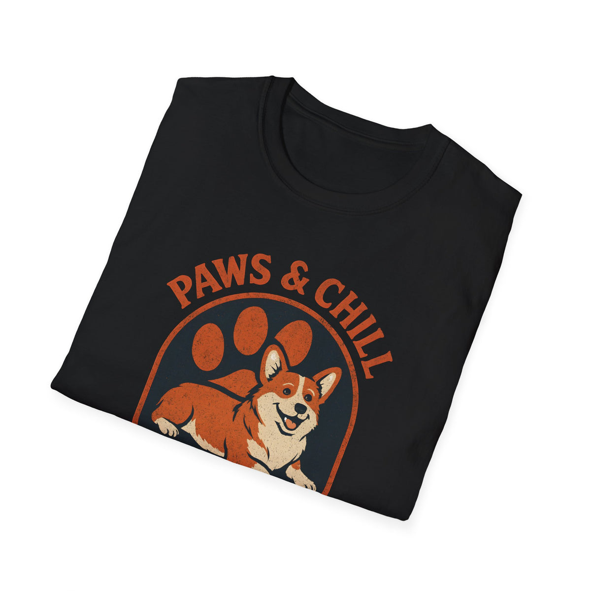 Corgi Paw Print T-Shirt – Cute Gift for Corgi Moms & Dog Lovers