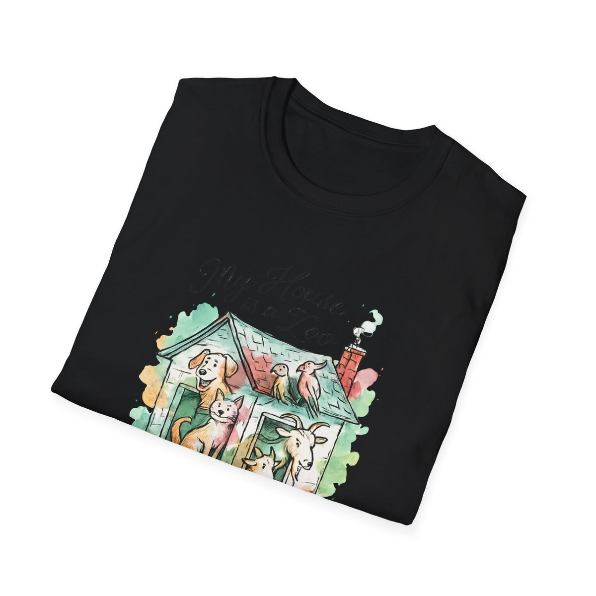 House Full of Animals T-Shirt – Funny Pet Lover Gift for Dog & Cat Owners