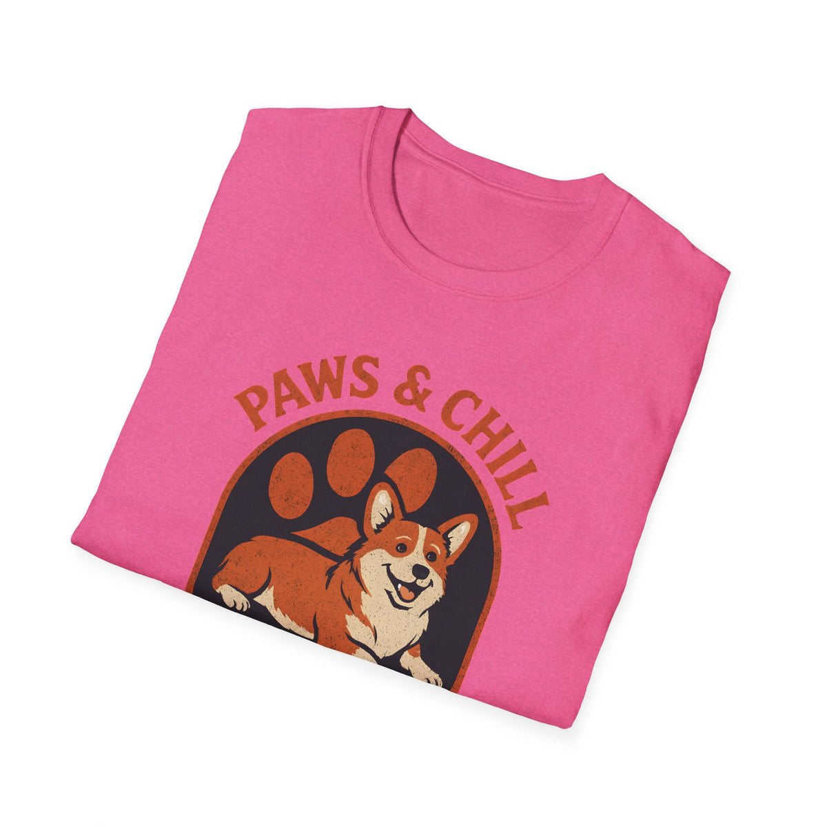 Corgi Paw Print T-Shirt – Cute Gift for Corgi Moms & Dog Lovers