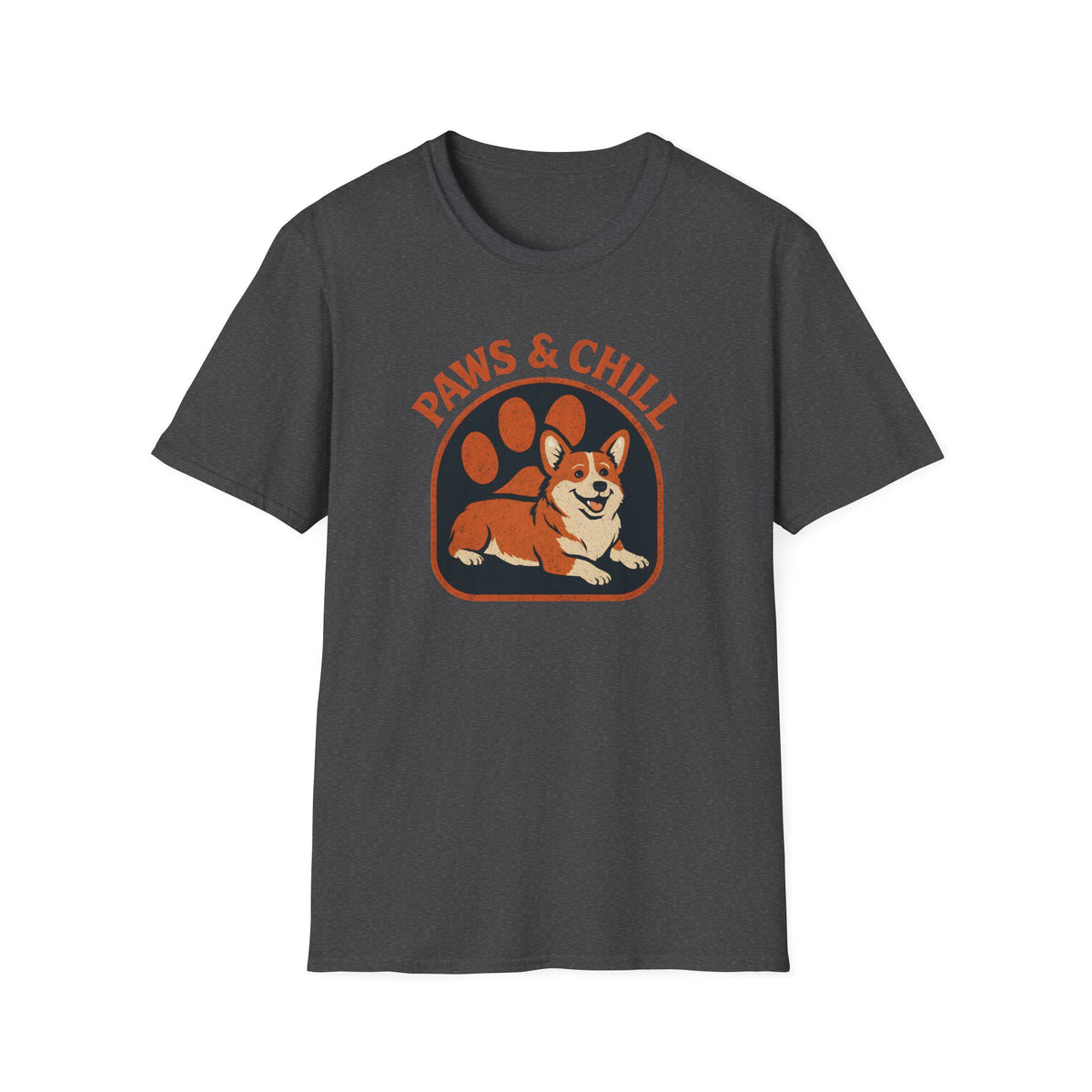Corgi Paw Print T-Shirt – Cute Gift for Corgi Moms & Dog Lovers
