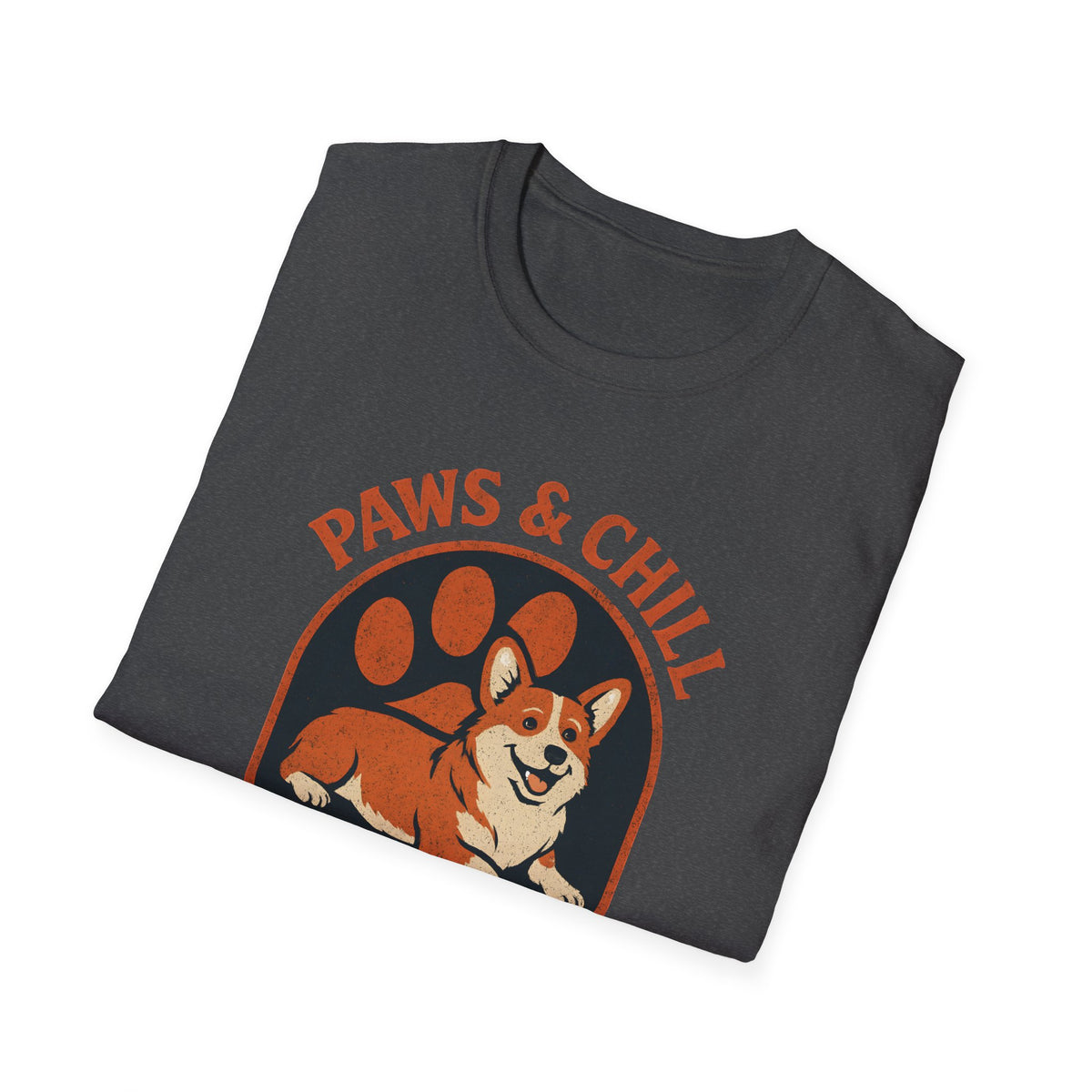 Corgi Paw Print T-Shirt – Cute Gift for Corgi Moms & Dog Lovers