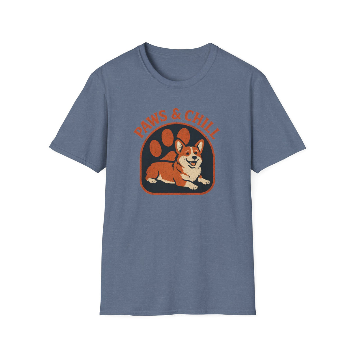 Corgi Paw Print T-Shirt – Cute Gift for Corgi Moms & Dog Lovers