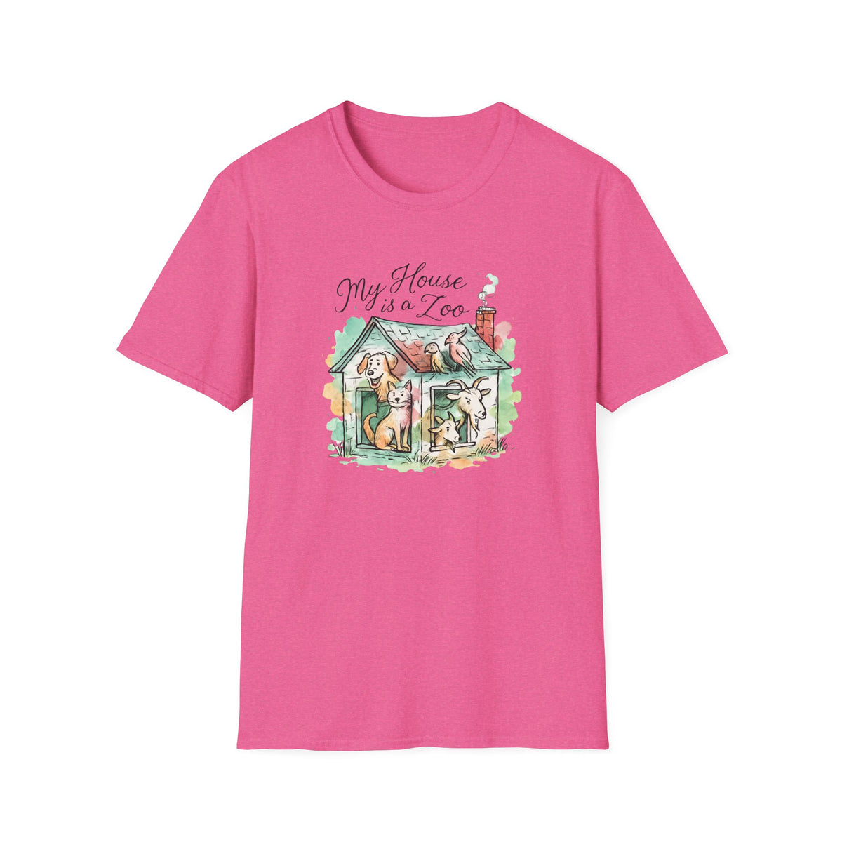 House Full of Animals T-Shirt – Funny Pet Lover Gift for Dog & Cat Owners