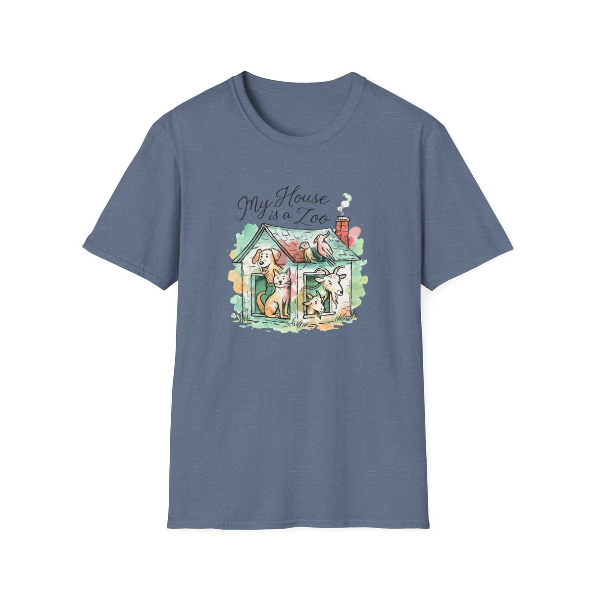 House Full of Animals T-Shirt – Funny Pet Lover Gift for Dog & Cat Owners