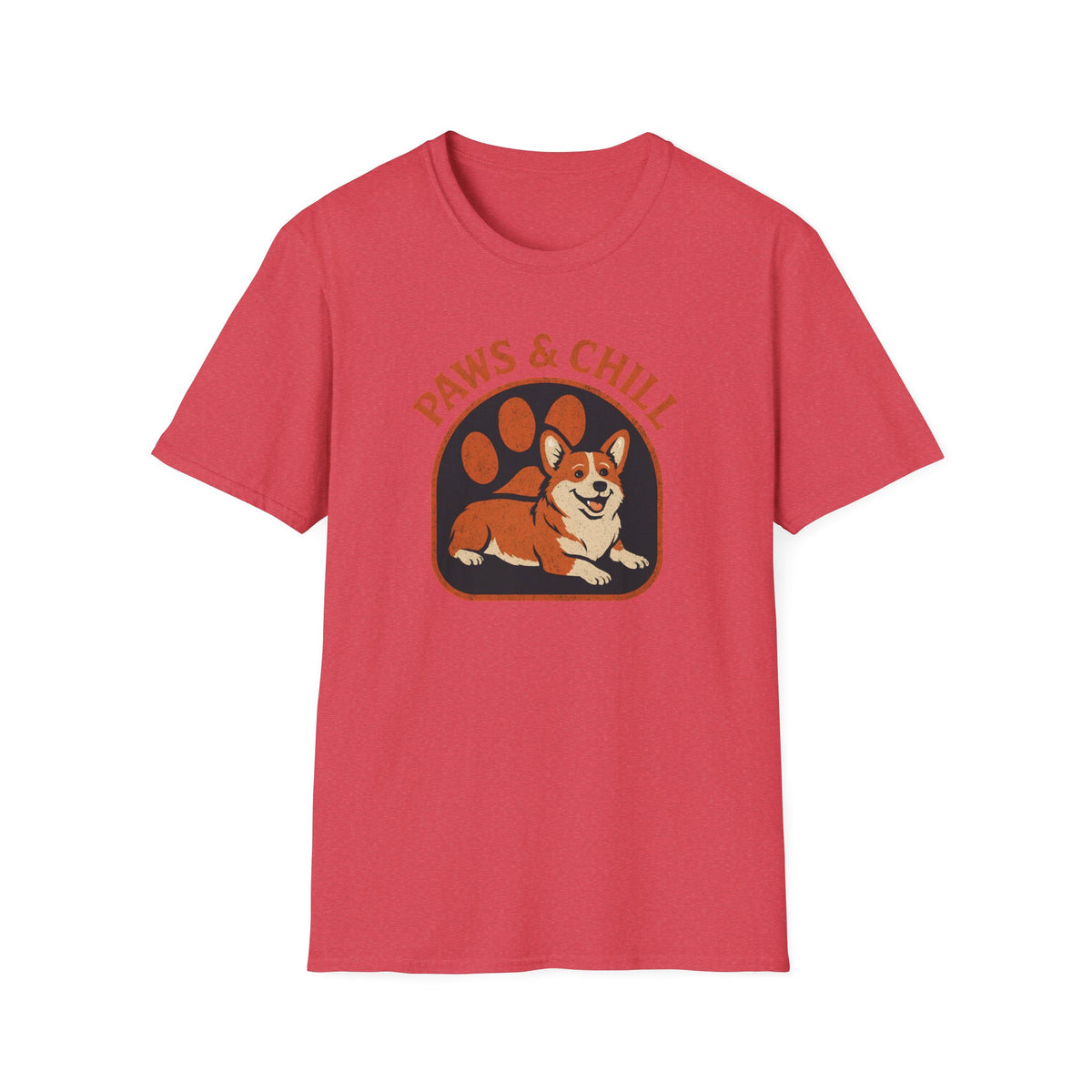 Corgi Paw Print T-Shirt – Cute Gift for Corgi Moms & Dog Lovers