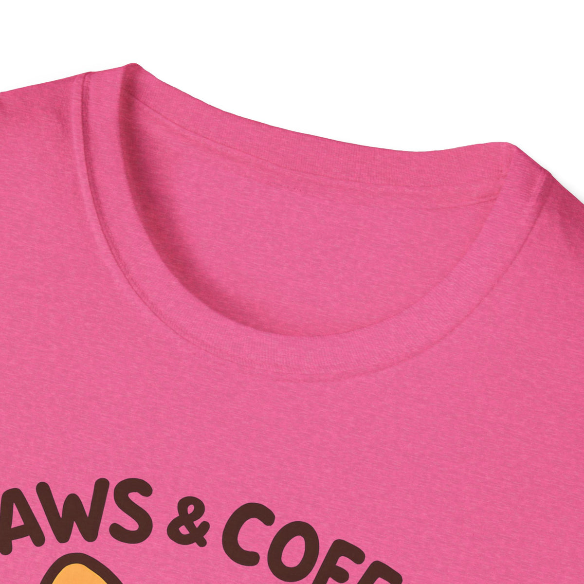 Paws and Coffee T-Shirt – Funny Gift for Dog Moms Who Love Coffee