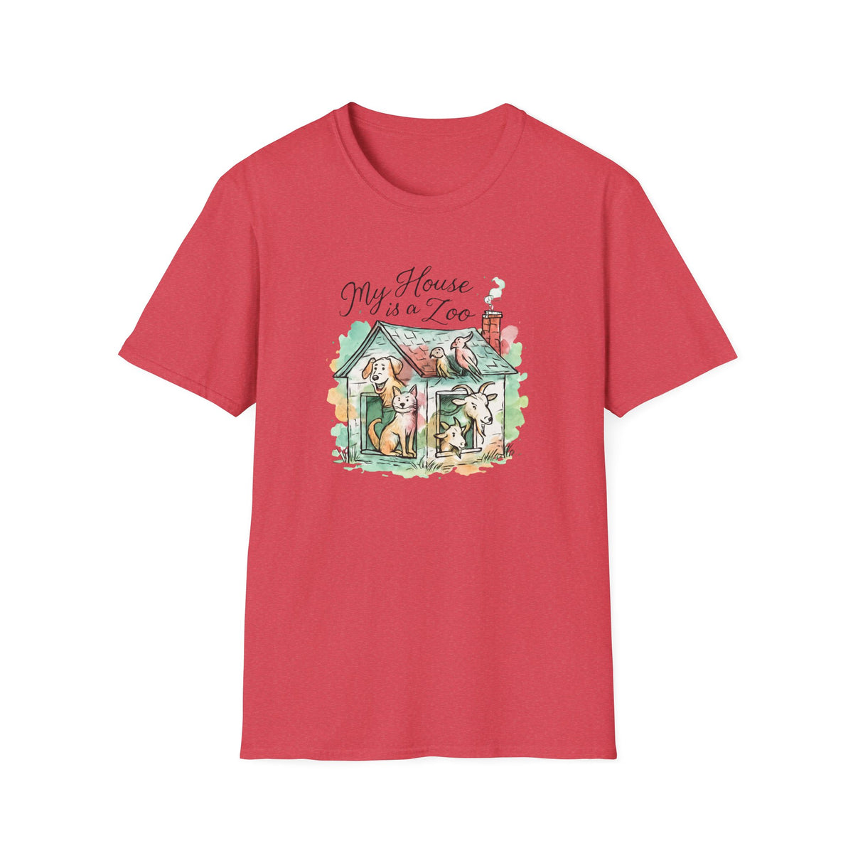 House Full of Animals T-Shirt – Funny Pet Lover Gift for Dog & Cat Owners