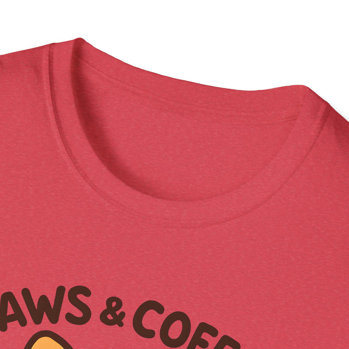 Paws and Coffee T-Shirt – Funny Gift for Dog Moms Who Love Coffee