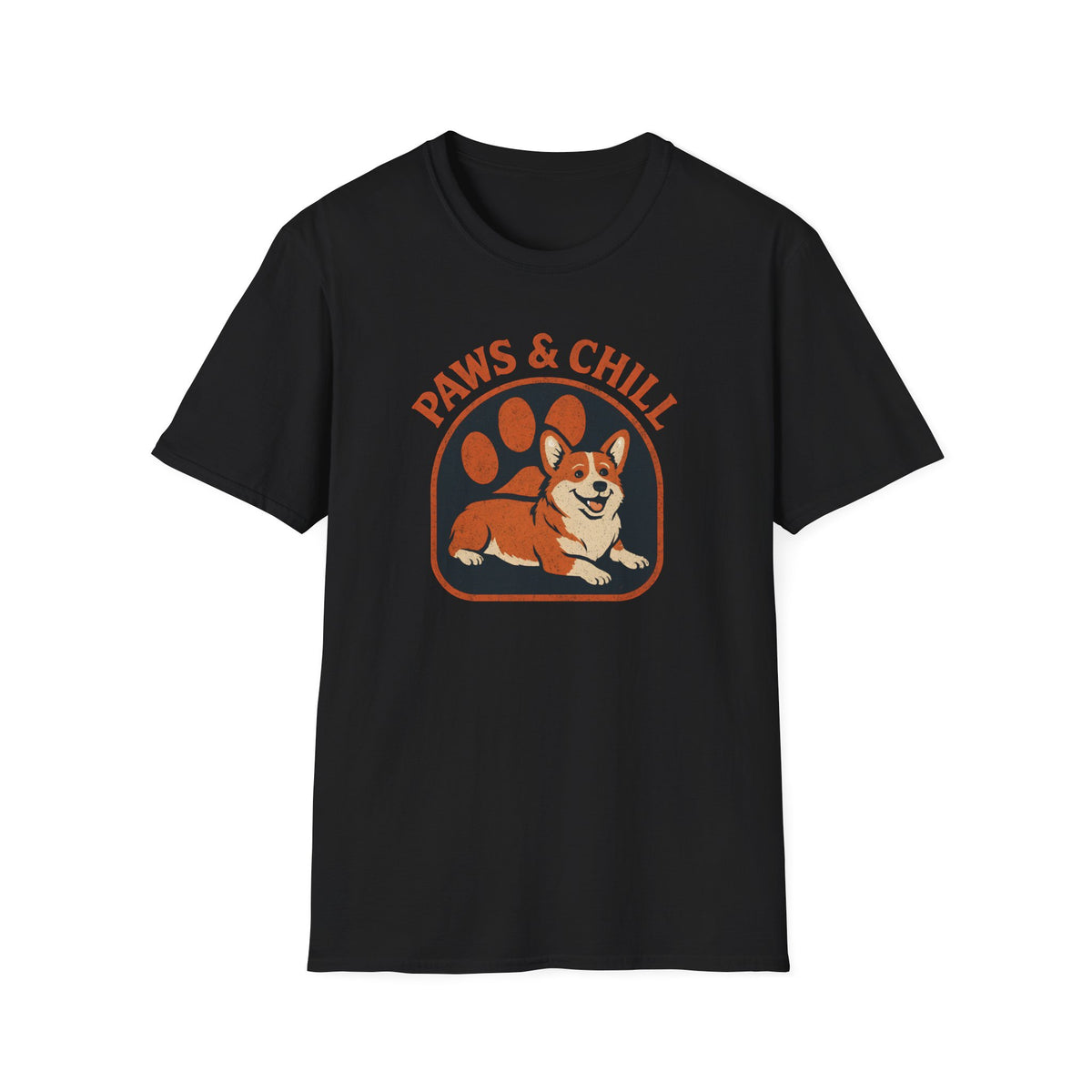 Corgi Paw Print T-Shirt – Cute Gift for Corgi Moms & Dog Lovers