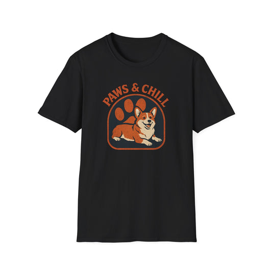 Corgi Paw Print T-Shirt – Cute Gift for Corgi Moms & Dog Lovers