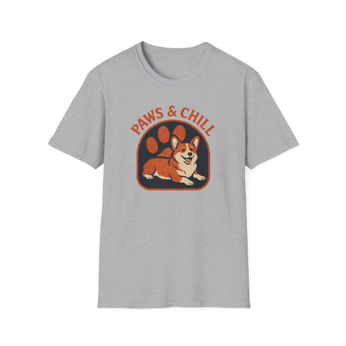 Corgi Paw Print T-Shirt – Cute Gift for Corgi Moms & Dog Lovers
