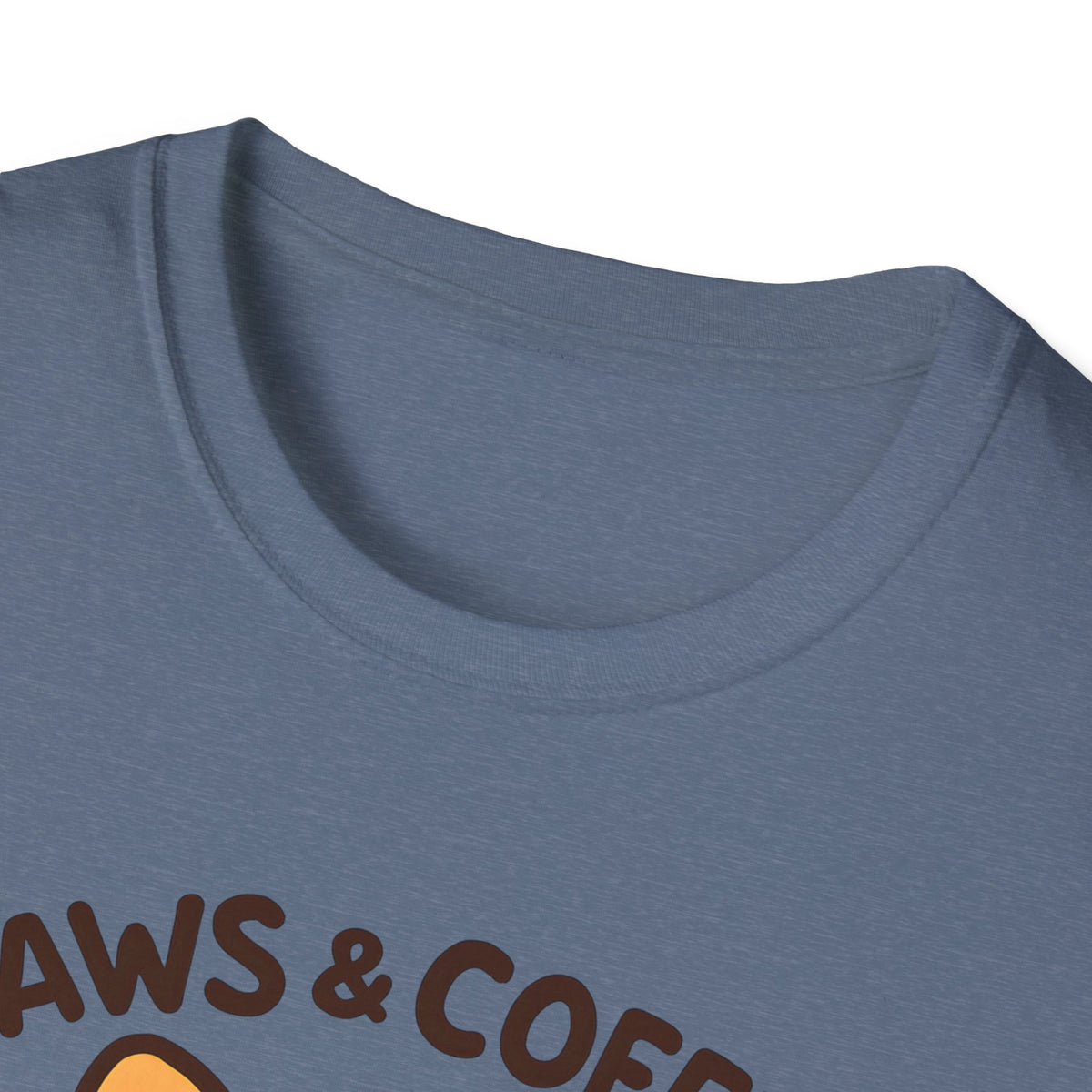 Paws and Coffee T-Shirt – Funny Gift for Dog Moms Who Love Coffee