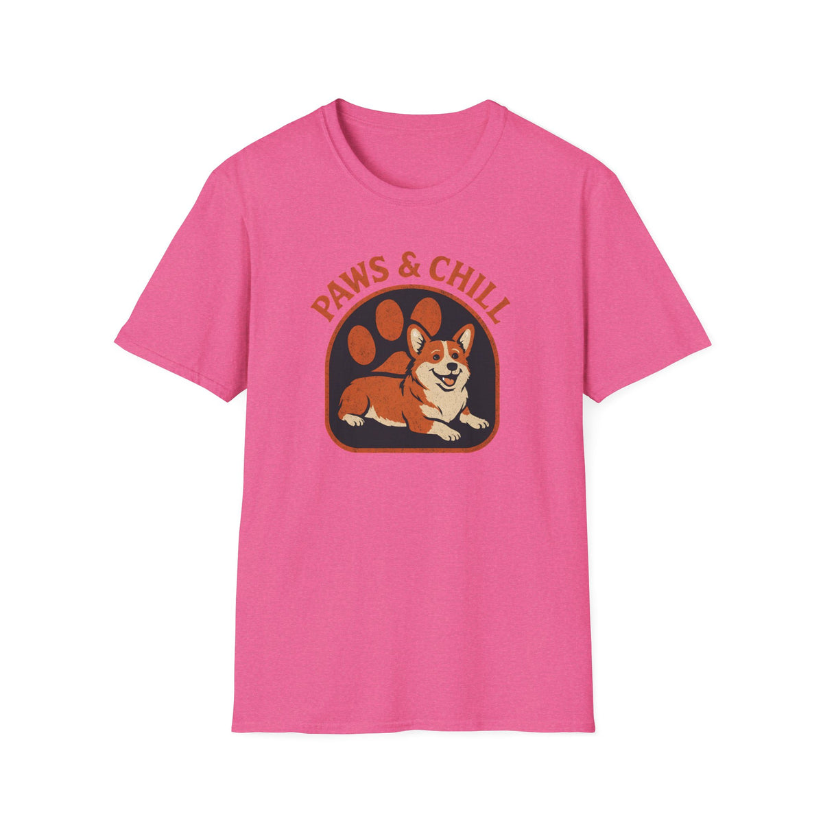 Corgi Paw Print T-Shirt – Cute Gift for Corgi Moms & Dog Lovers