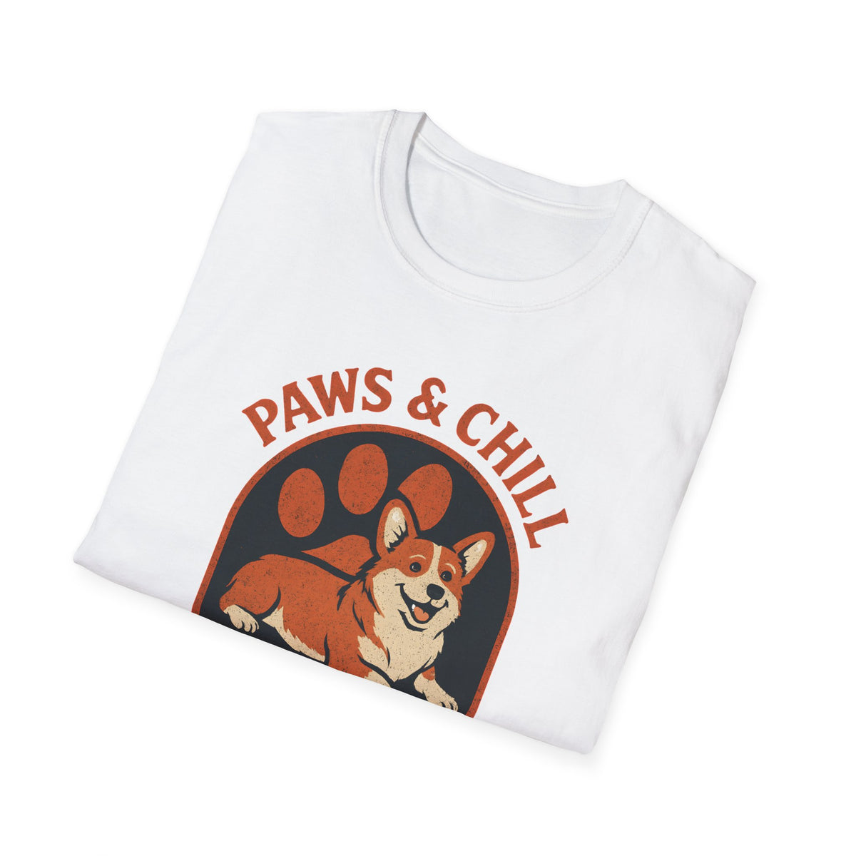 Corgi Paw Print T-Shirt – Cute Gift for Corgi Moms & Dog Lovers