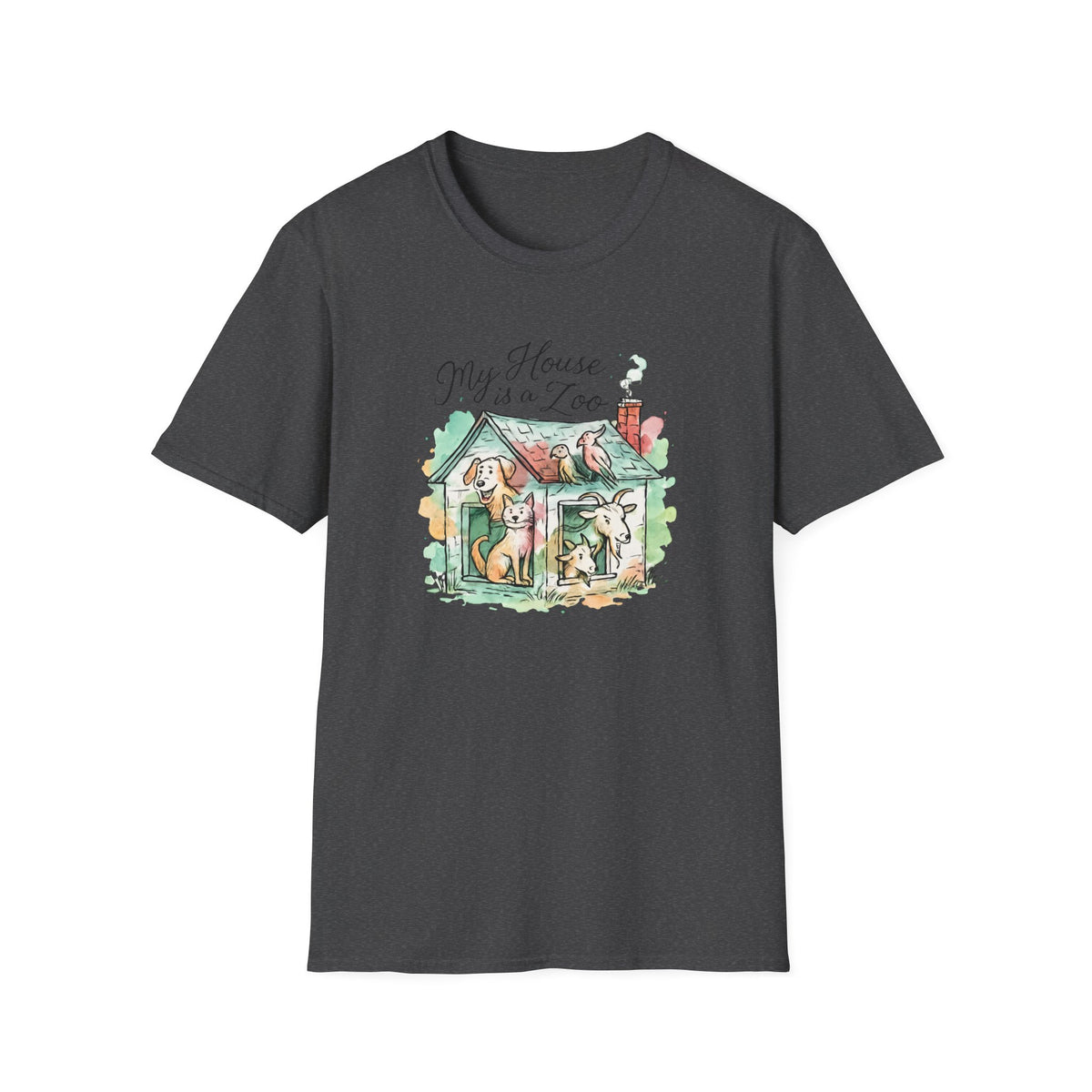 House Full of Animals T-Shirt – Funny Pet Lover Gift for Dog & Cat Owners
