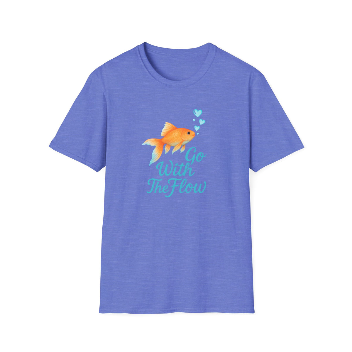 Go With The Flow T-Shirt – Motivational Quote Unisex Tee