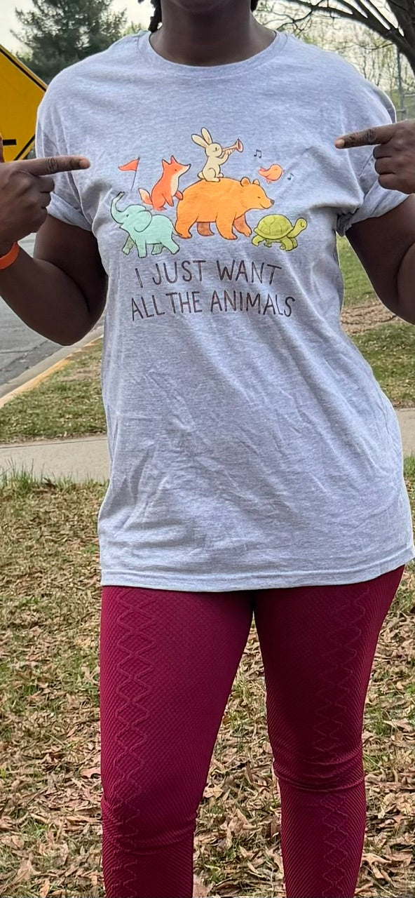 All The Animals T-Shirt – Cute Animal Lover Gift Tee
